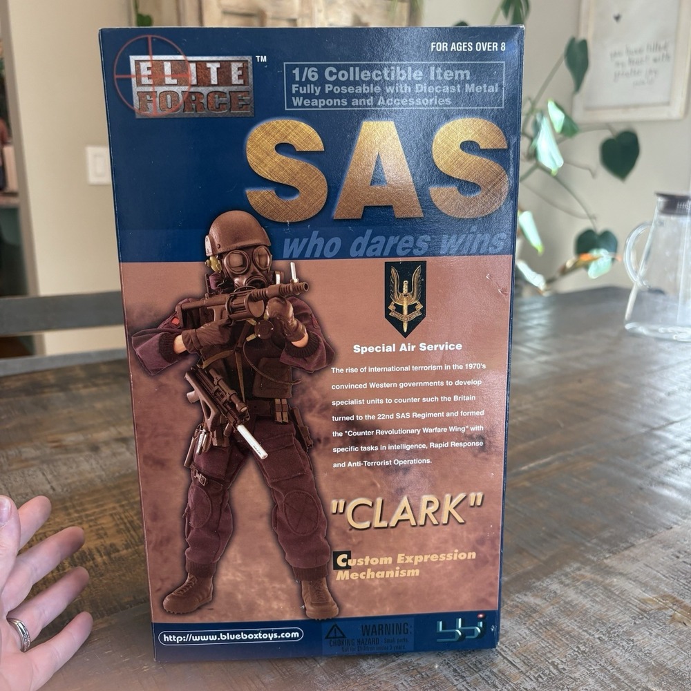 BBI 12" Elite Force 1/6 SAS "Clark" Action Figure 12" Doll Blue Box Toys